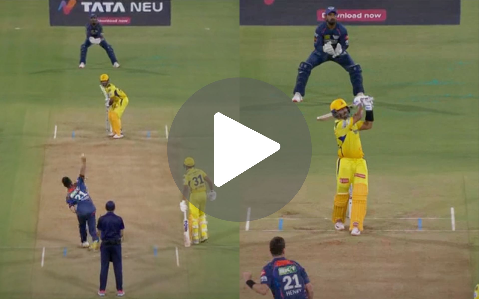 [Watch] Ajinkya Rahane Makes IPL Fans Nostalgic With A Vintage Six Over Deep Mid-Wicket Vs LSG